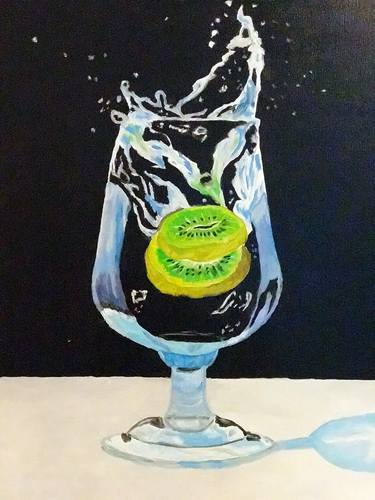 Print of Photorealism Food & Drink Paintings by Philip Lamptey