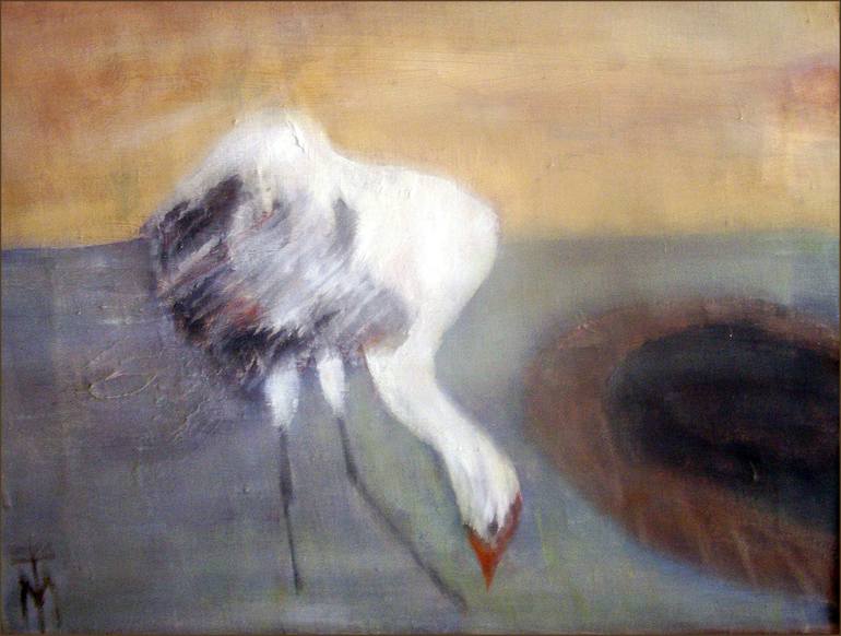 The Crane Painting by Mary Thompson | Saatchi Art