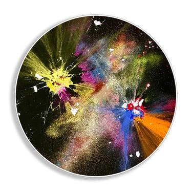Print of Abstract Outer Space Mixed Media by Steve Wanna