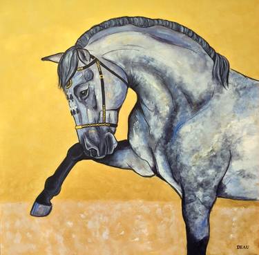 Print of Fine Art Horse Paintings by Dominique Janssens - DEAU