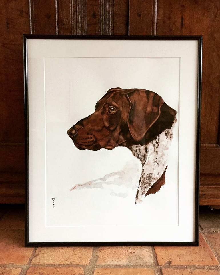 Original Dogs Painting by Dominique Janssens - DEAU