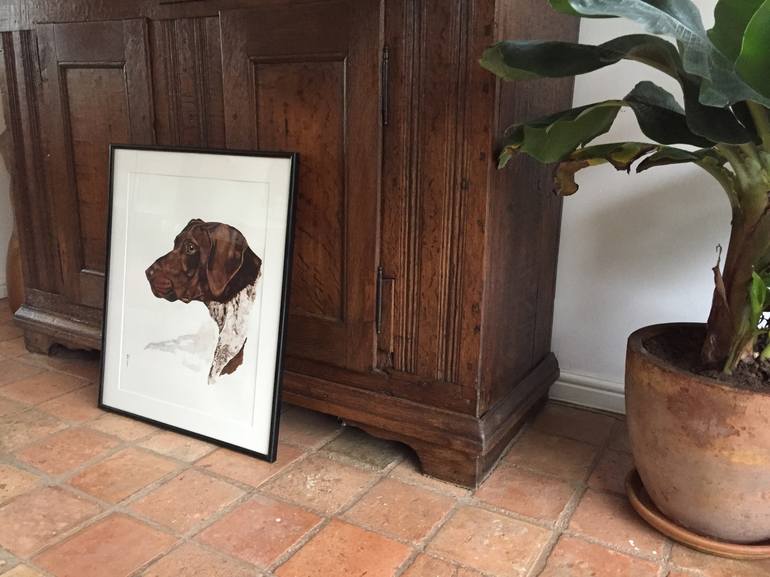 Original Dogs Painting by Dominique Janssens - DEAU