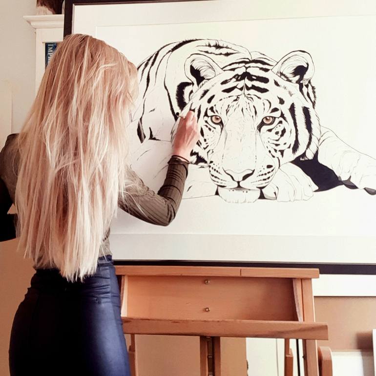 Original Animal Painting by Dominique Janssens - DEAU