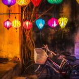 Lantern Light & Bicycles Hoi An Vietnam by Paul J Bucknall