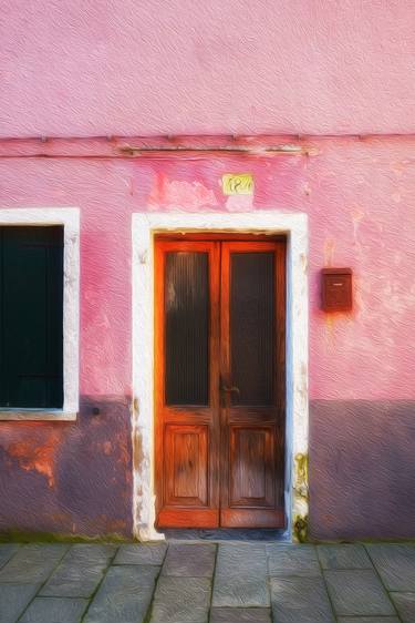 Doorway into a pink painted house Burano (Limited Edition of 50) thumb