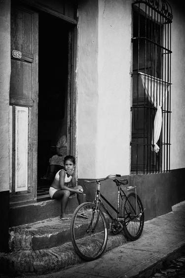 Sitting On The Doorstep (Limited Edition 1/10 Acrylic Print ) Cuba Through My Eyes-Collection thumb