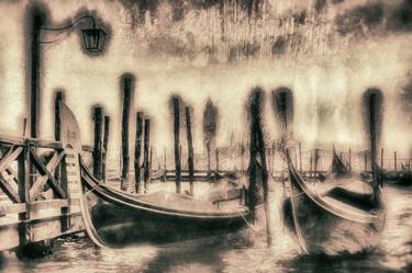 Gondolas at San Marco Mooring thumb