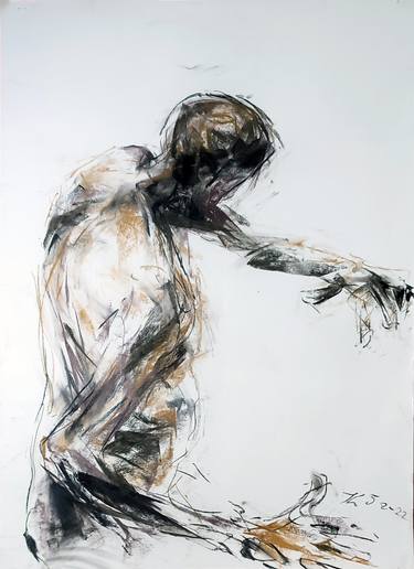 Original Figurative Men Drawings by Goran Knezevic