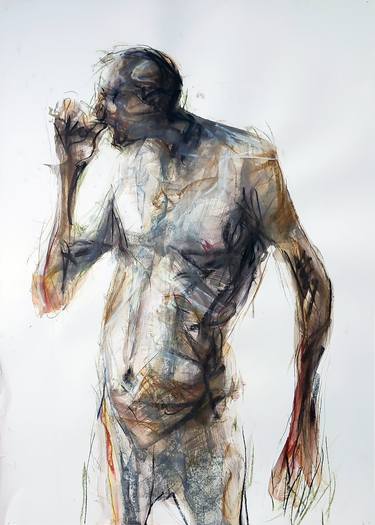 Original Figurative Men Drawings by Goran Knezevic