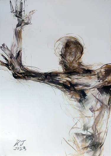 Original Figurative Men Drawings by Goran Knezevic