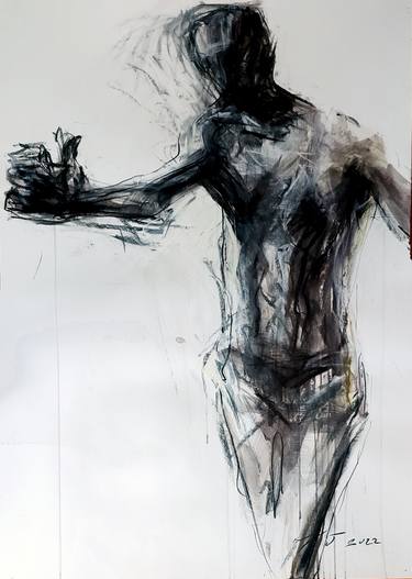 Original Figurative Men Drawings by Goran Knezevic