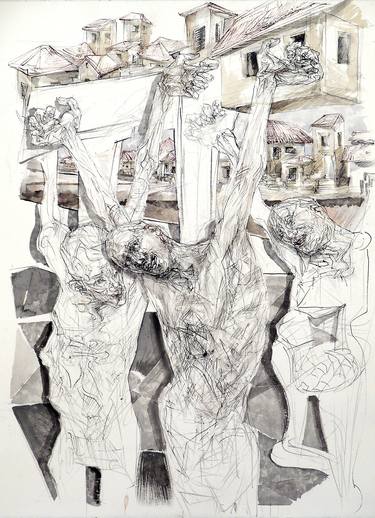 Original Figurative Men Drawings by Goran Knezevic