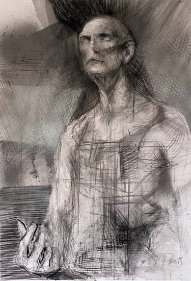 Original Figurative Men Drawings by Goran Knezevic