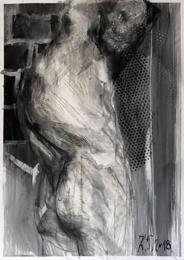 Original Figurative Nude Drawings by Goran Knezevic