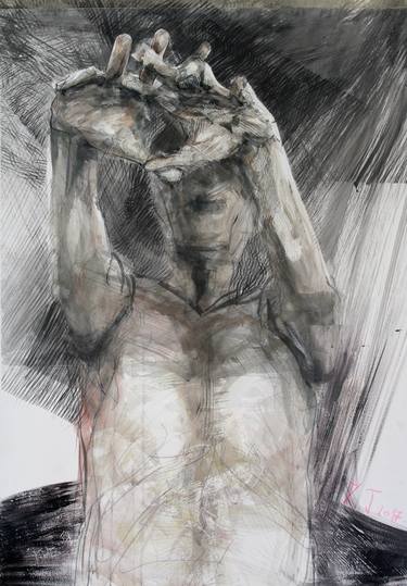 Original Figurative Men Drawings by Goran Knezevic