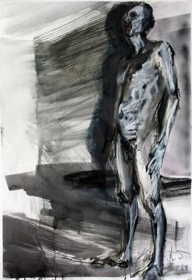 Print of Fine Art Nude Drawings by Goran Knezevic