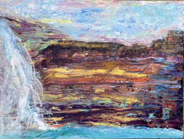 Original Abstract Expressionism Landscape Painting by Darryl Green