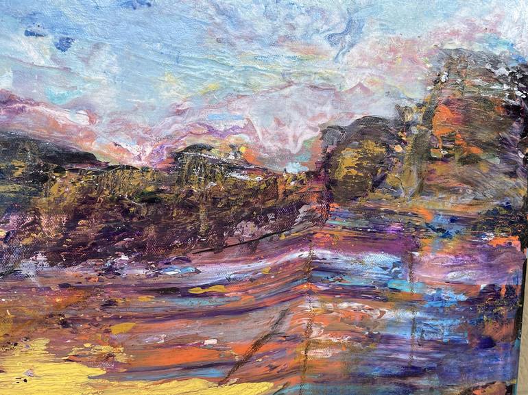 Original Abstract Expressionism Landscape Painting by Darryl Green