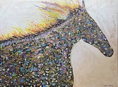 Print of Abstract Horse Paintings by Darryl Green