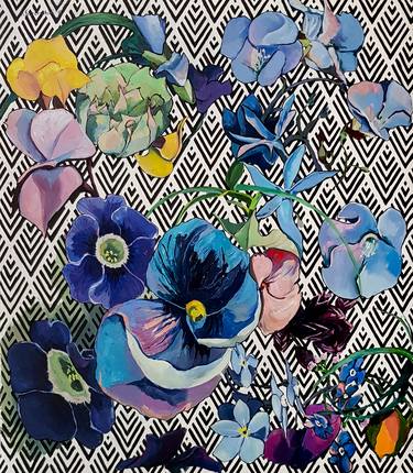 Print of Patterns Paintings by Karolina Franceschini