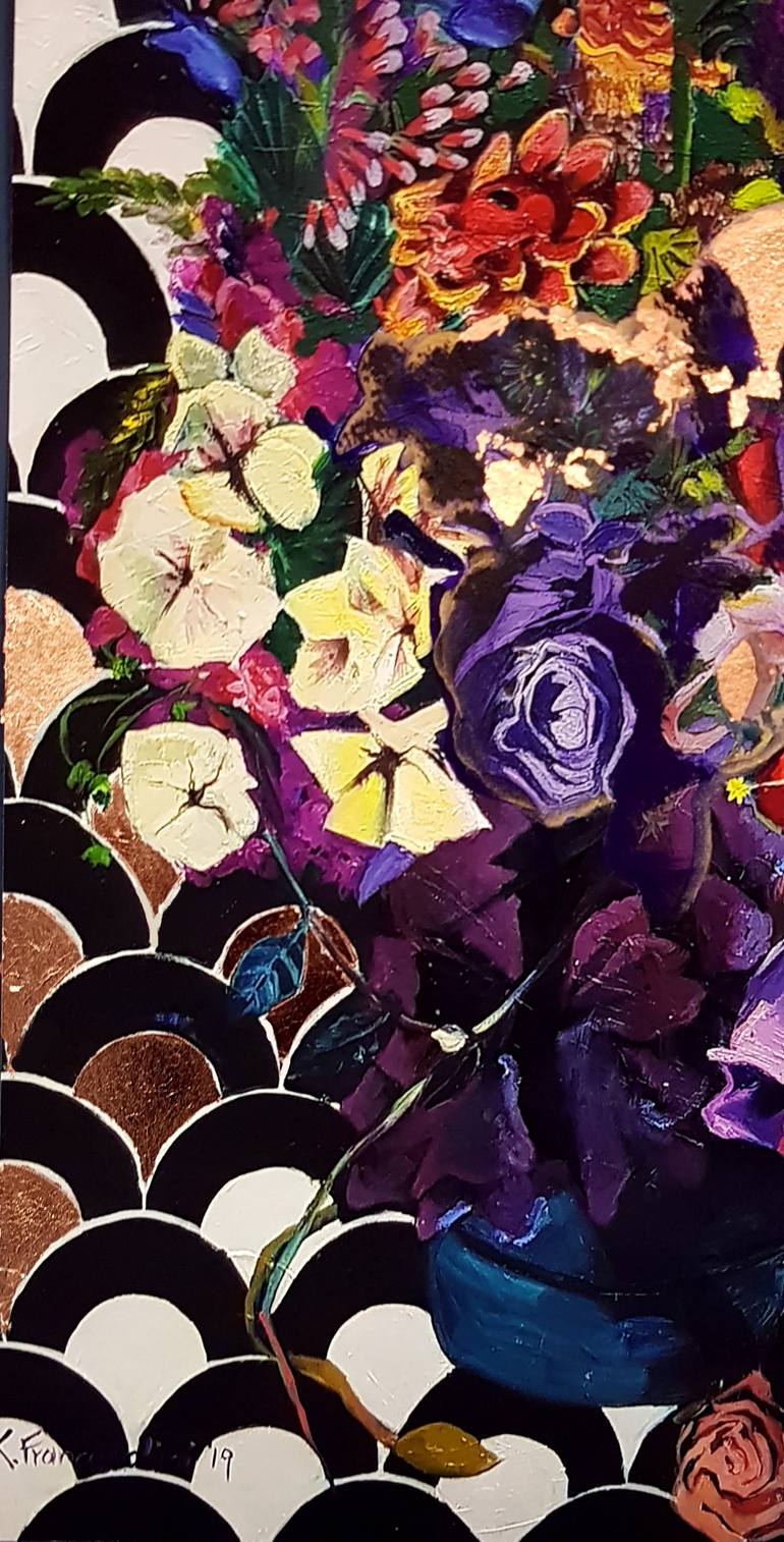 Original Abstract Botanic Collage by Karolina Franceschini