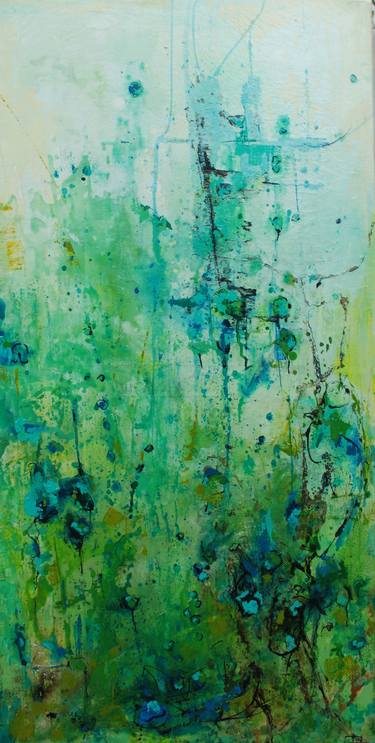 Original Abstract Expressionism Botanic Paintings by Alejandra Balduzzi
