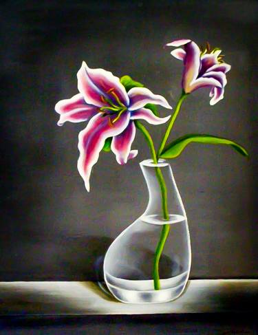 Lilies in Glass thumb