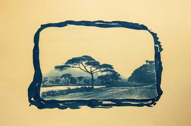 African Landscape, Wall art, original cyanotype Photo - Limited Edition of 1 thumb