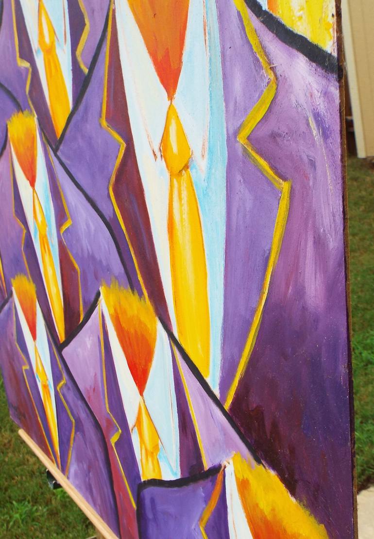 Original Abstract Expressionism Men Painting by Calvert Brown