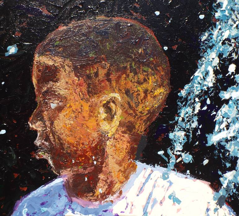 Original Impressionism Children Painting by Calvert Brown