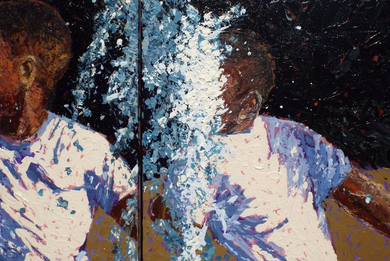 Original Impressionism Children Painting by Calvert Brown