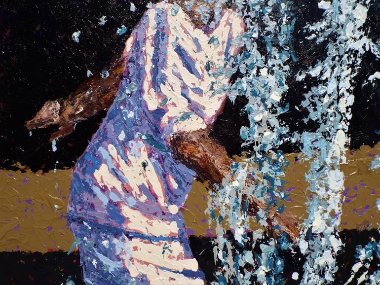 Original Impressionism Children Painting by Calvert Brown