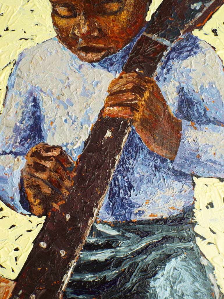 Original Impressionism Music Painting by Calvert Brown