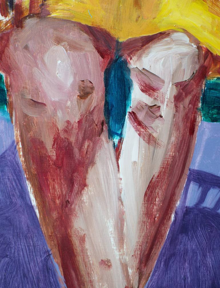 Original Expressionism People Painting by Calvert Brown