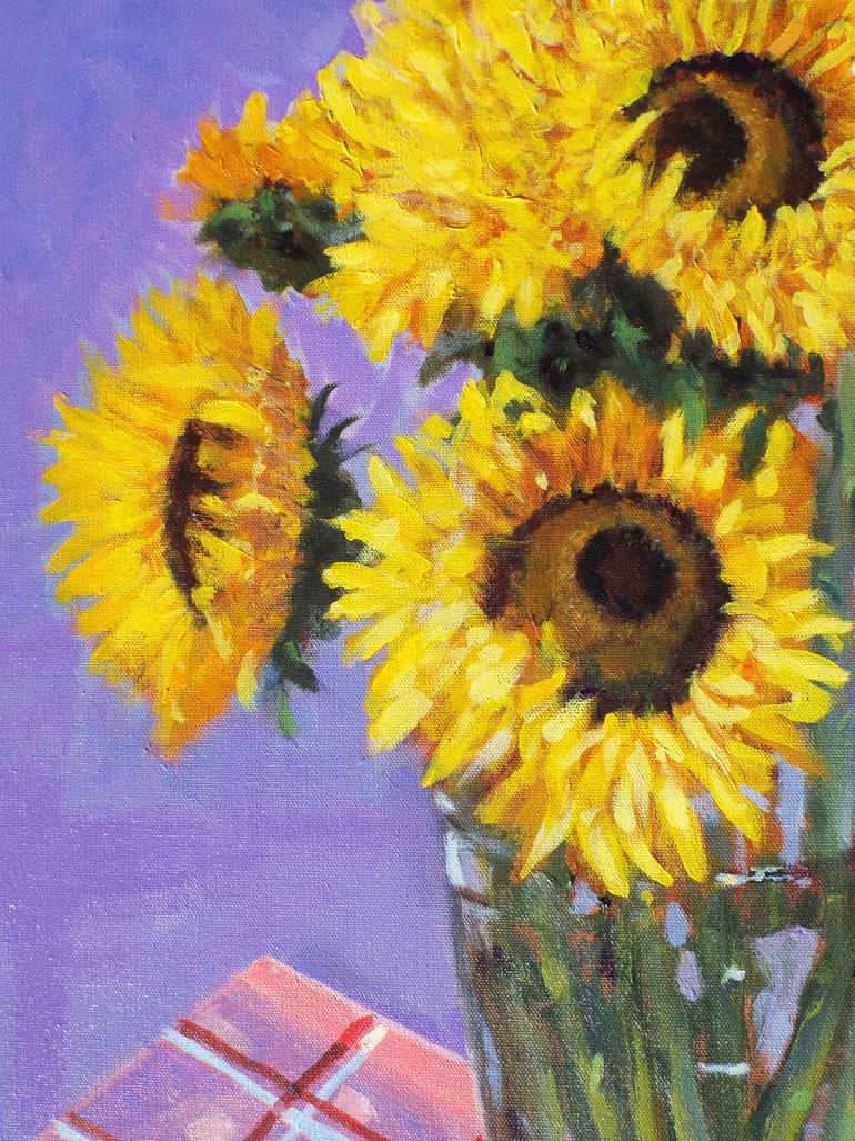 Original Impressionism Floral Painting by Calvert Brown