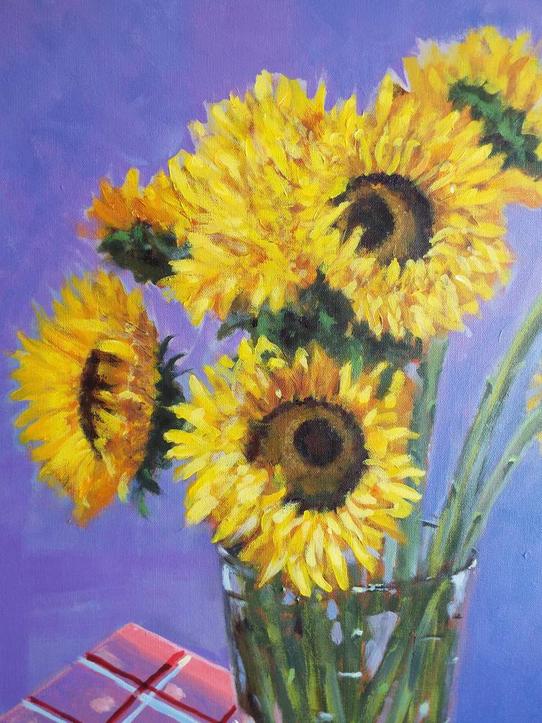 Original Impressionism Floral Painting by Calvert Brown