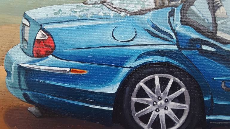 Original Car Painting by Anton Ovchinnikov