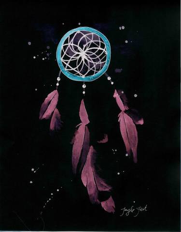 Inverted Red Dreamcatcher thumb