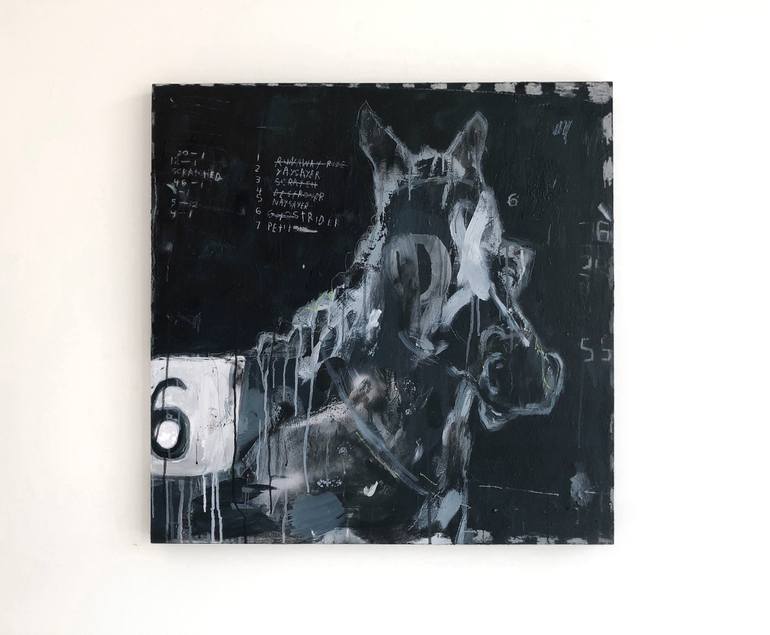 Original Horse Painting by Gino Belassen