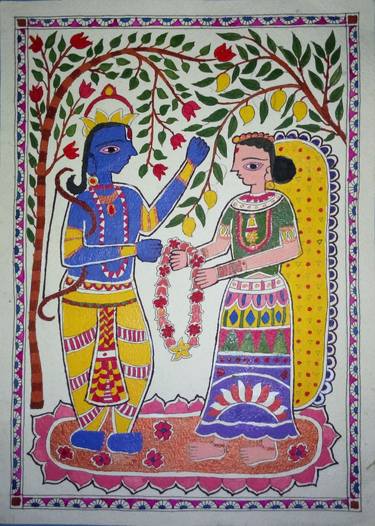 Print of Folk Classical mythology Paintings by Sameer Gokhale