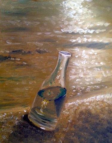 Glass Bottle in Sand thumb