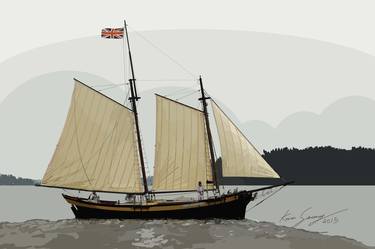 Print of Illustration Boat Drawings by Kevin Sweeney