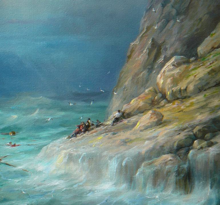 Original Realism Seascape Painting by Vladislav Shurganov