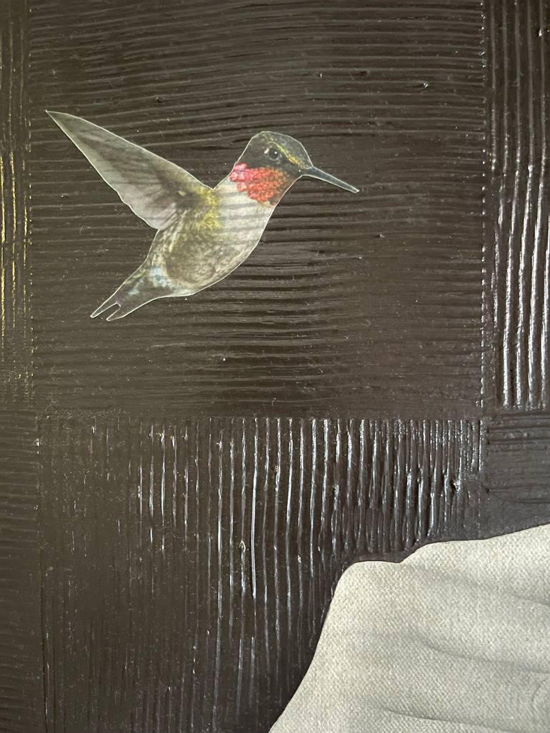 Original Contemporary People Mixed Media by Jacinthe Lamontagne-Lecomte