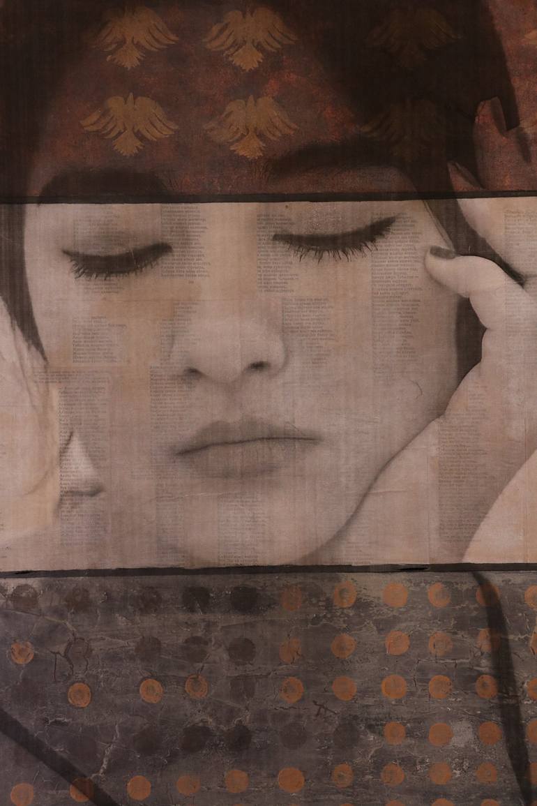 Original Contemporary Portrait Mixed Media by Jacinthe Lamontagne-Lecomte