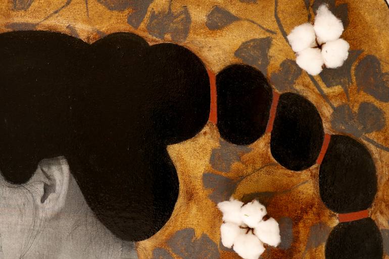 Original Contemporary People Mixed Media by Jacinthe Lamontagne-Lecomte