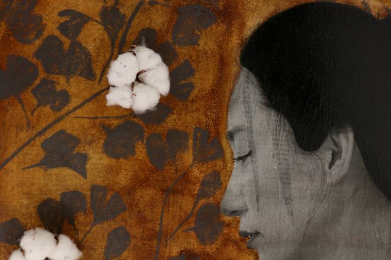 Original Contemporary People Mixed Media by Jacinthe Lamontagne-Lecomte