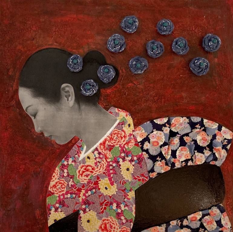 Original Contemporary Portrait Mixed Media by Jacinthe Lamontagne-Lecomte