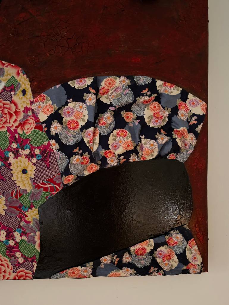 Original Contemporary People Mixed Media by Jacinthe Lamontagne-Lecomte