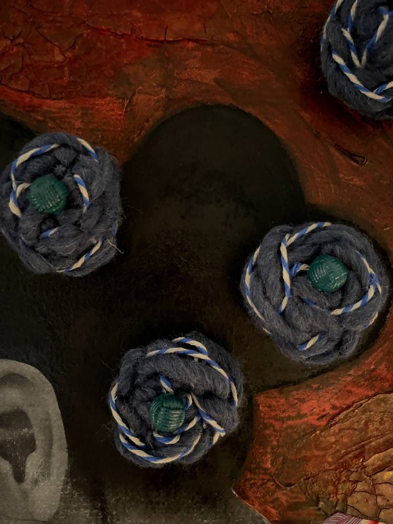 Original Contemporary People Mixed Media by Jacinthe Lamontagne-Lecomte